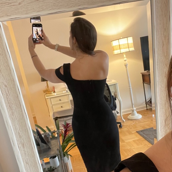 Likely packard one shoulder dress - black, size 2 - Picture 5 of 7